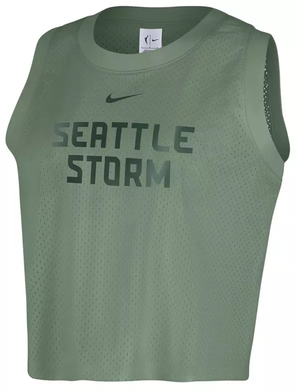 Nike Women's Seattle Storm Green Wordmark Mesh Tank Top