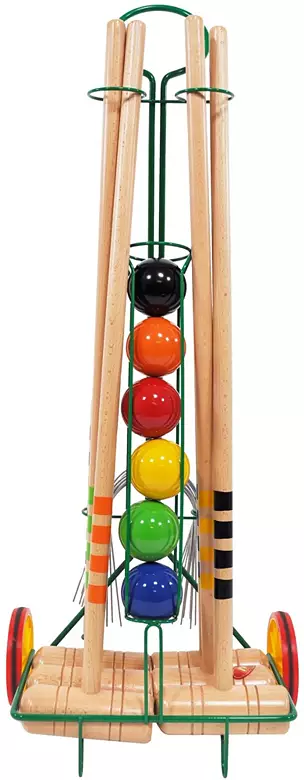 Kettler 6-Player Croquet Set with Trolley