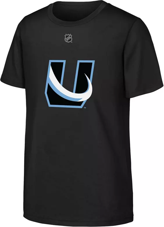 NHL Youth Utah Mammoth Alternate Logo Black T-Shirt