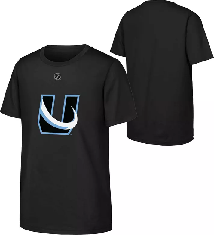 NHL Youth Utah Mammoth Alternate Logo Black T-Shirt