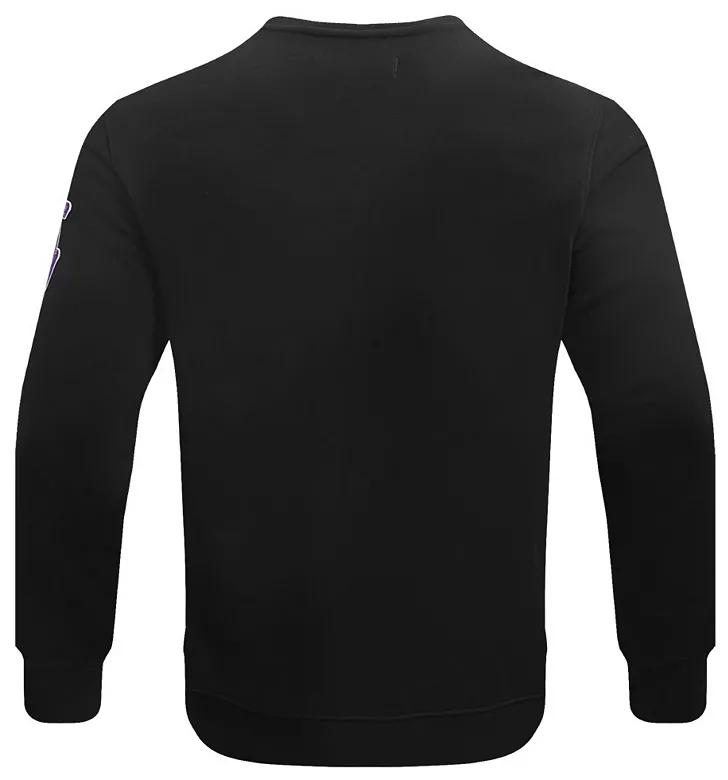 Pro Standard Men's Los Angeles Lakers Black Old English Fleece Crewneck Sweatshirt