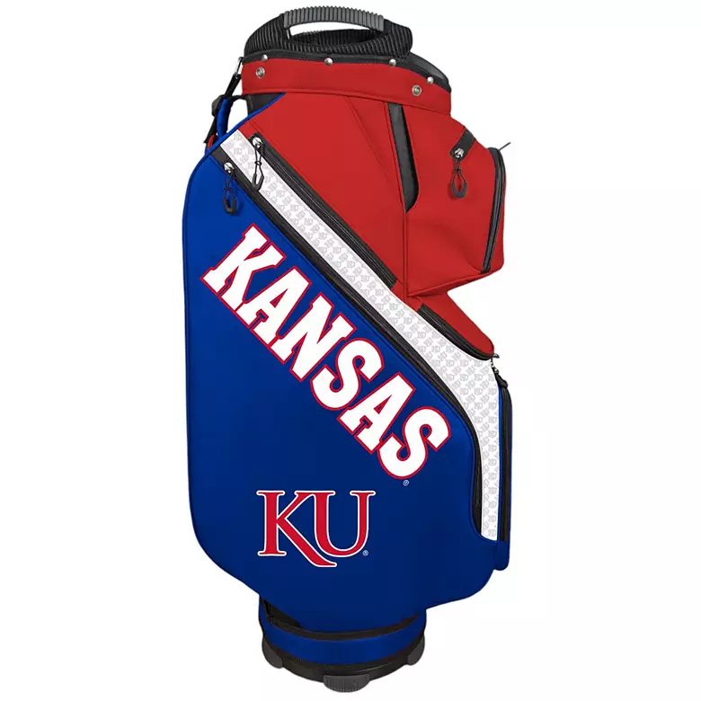 WinCraft Kansas Jayhawks The Clubhouse Cooler Cart Bag 3 WinCraft Kansas Jayhawks The Clubhouse Cooler Cart Bag