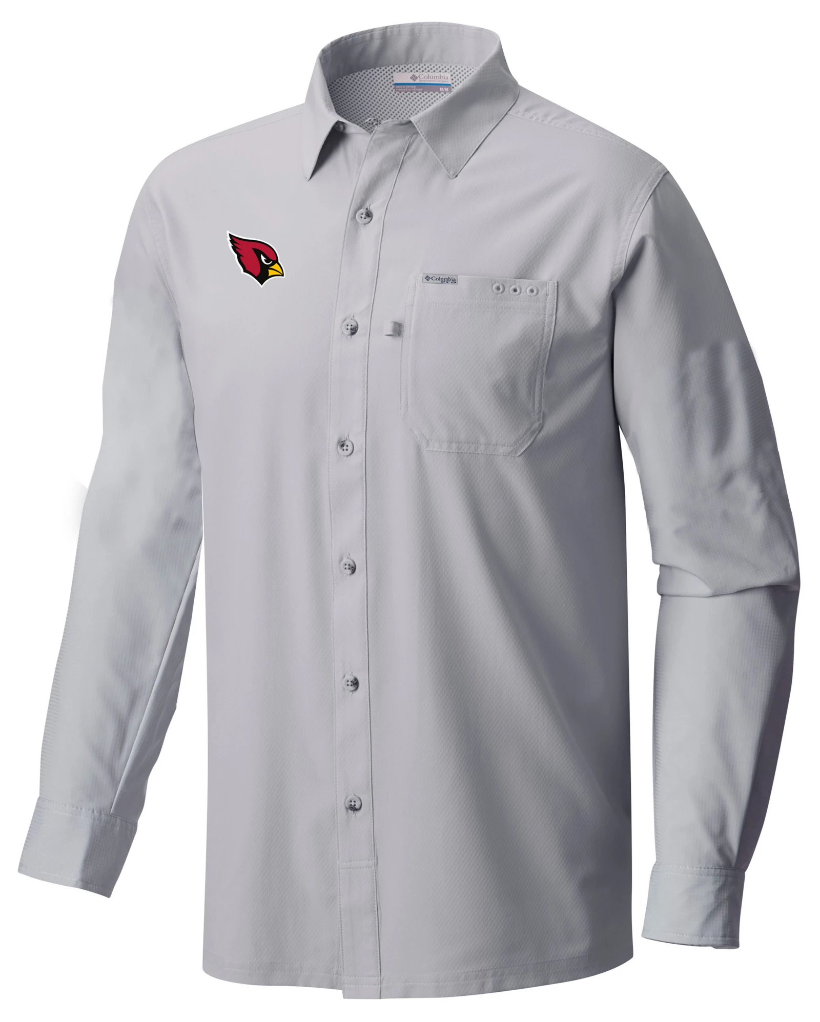 Columbia Men's Arizona Cardinals Grey Slack Tide Long Sleeve T-Shirt