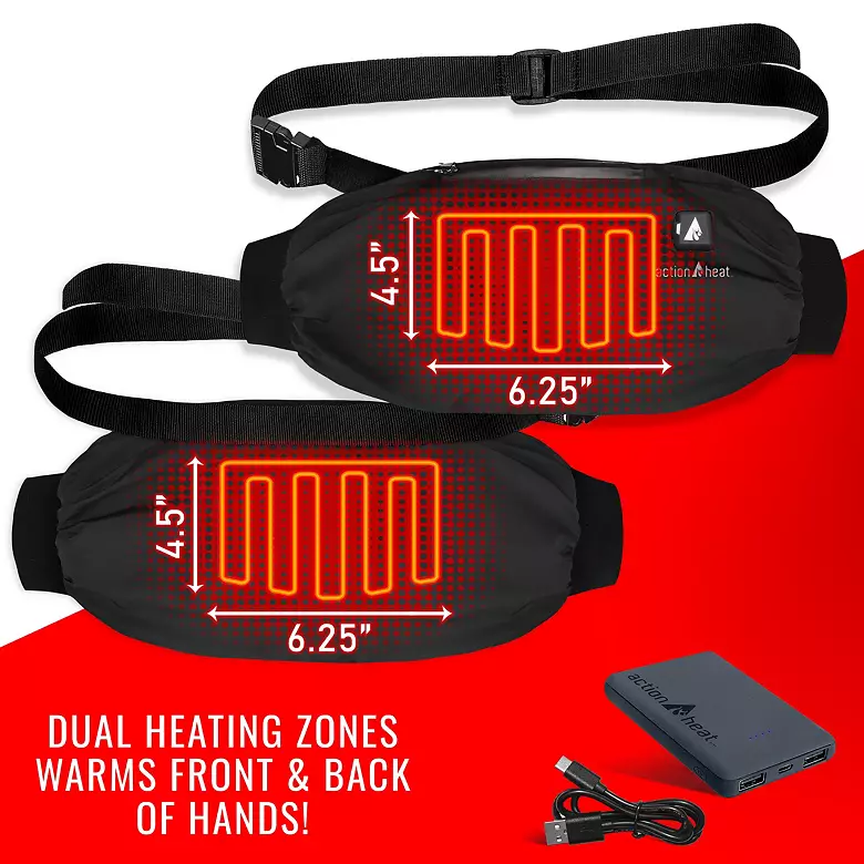 ActionHeat Kansas City Chiefs 5V Battery Heated Hand Muff Warmer 3 ActionHeat Kansas City Chiefs 5V Battery Heated Hand Muff Warmer