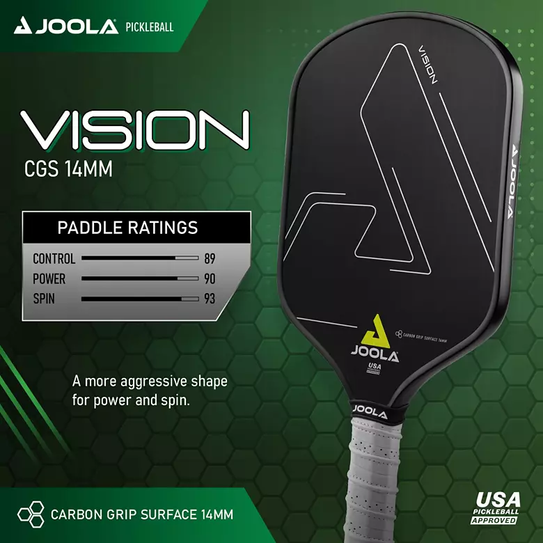 JOOLA Vision 14mm CGS Pickleball Paddle 3 JOOLA Vision 14mm CGS Pickleball Paddle