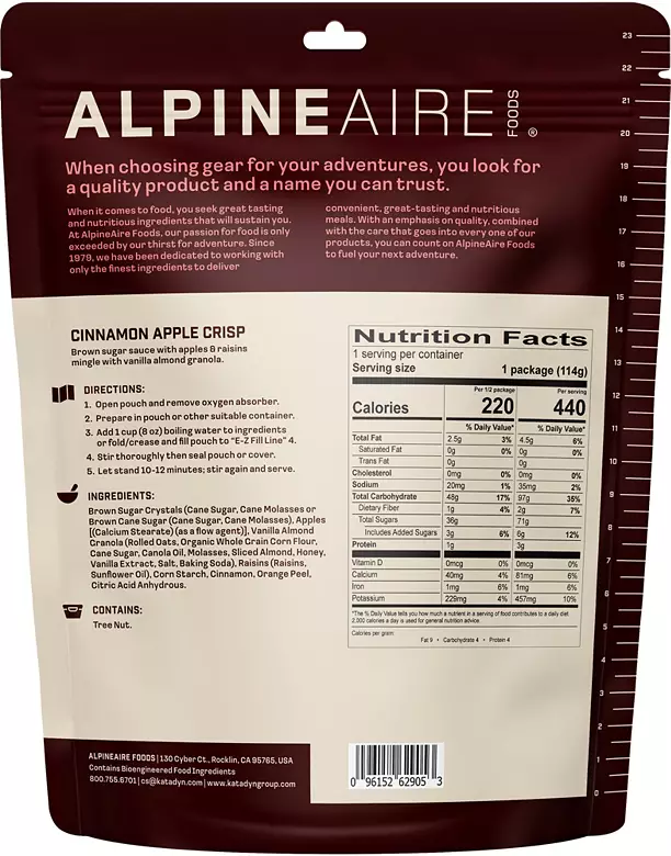 AlpineAire Cinnamon Apple Crisp