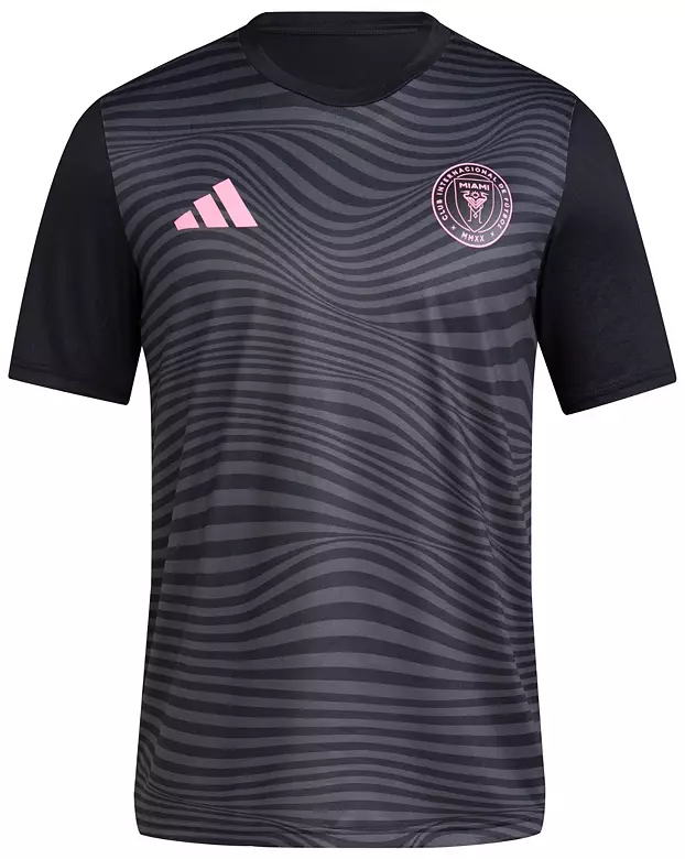 adidas Adult Inter Miami CF Lionel Messi #10 Jersey Black T-Shirt