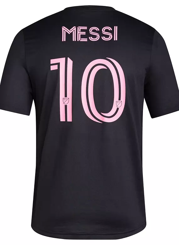 adidas Adult Inter Miami CF Lionel Messi #10 Jersey Black T-Shirt 3 adidas Adult Inter Miami CF Lionel Messi #10 Jersey Black T-Shirt