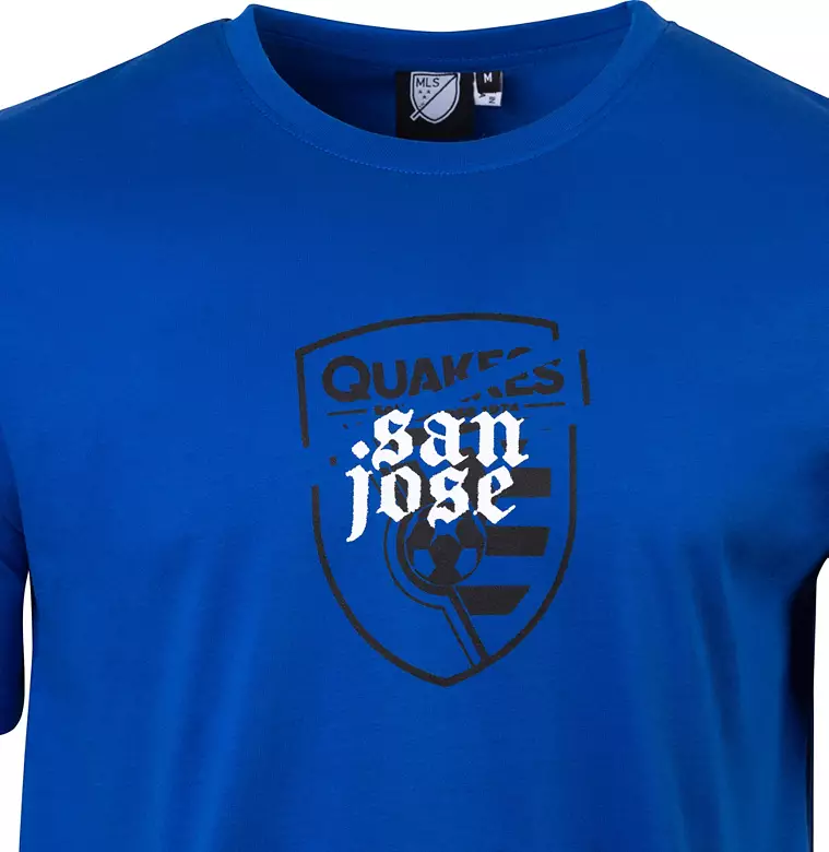 Sport Design Sweden Adult San Jose Earthquakes Blue Script T-Shirt 3 Sport Design Sweden Adult San Jose Earthquakes Blue Script T-Shirt