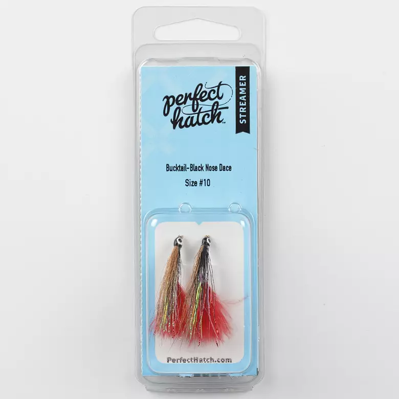 Perfect Hatch Bucktail Black Nose Streamer Fly