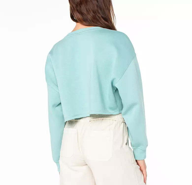 Roxy Women's Morning Hike Crop Crew Sweatshirt