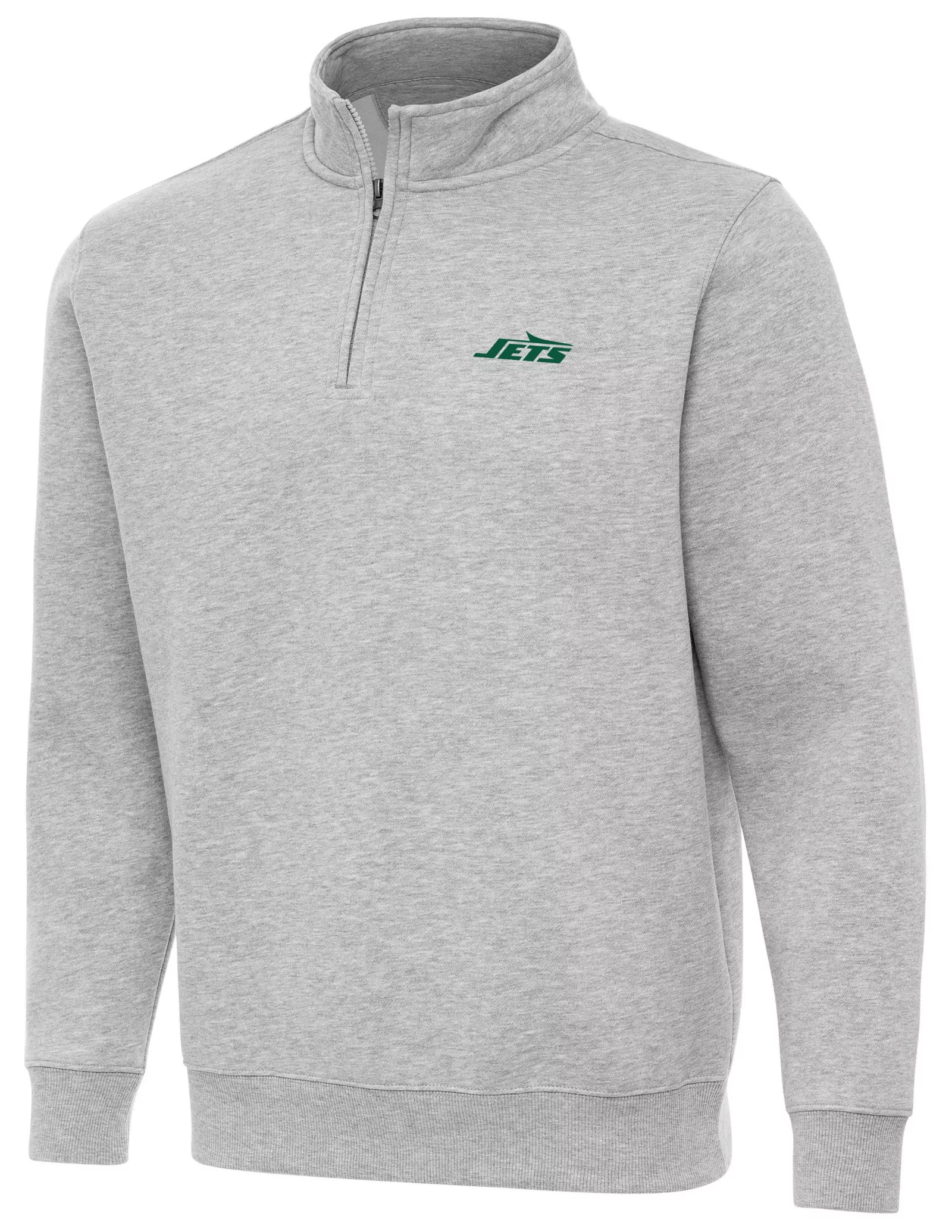 Antigua Men's New York Jets Victory 1/4 Zip Mock Pullover