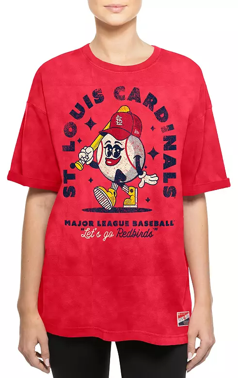 New Era Women's St. Louis Cardinals Red Throwback T-Shirt