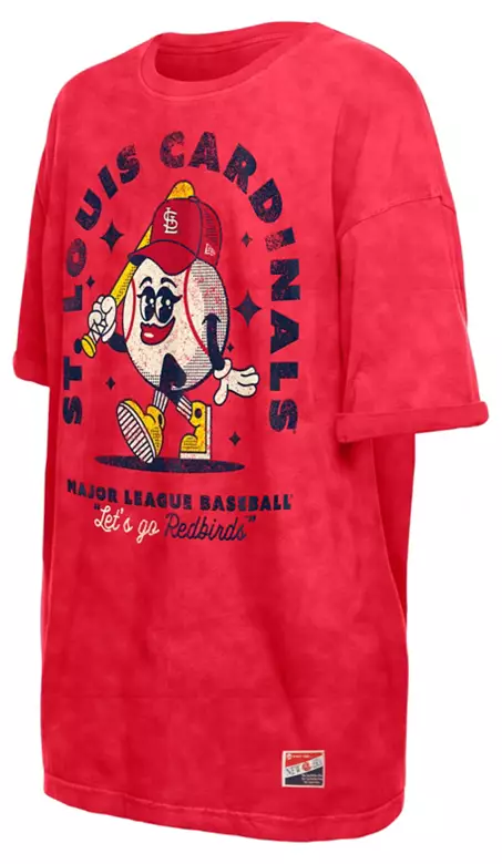 New Era Women's St. Louis Cardinals Red Throwback T-Shirt 3 New Era Women's St. Louis Cardinals Red Throwback T-Shirt