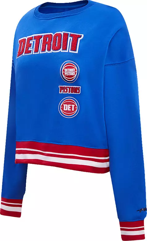 Pro Standard Women's Detroit Pistons Ribbed Crewneck Sweatshirt 3 Pro Standard Women's Detroit Pistons Ribbed Crewneck Sweatshirt