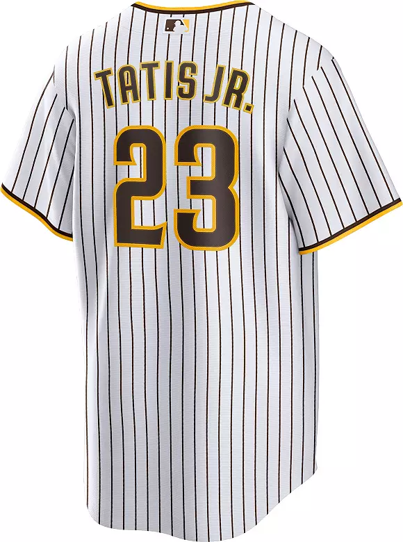 Nike Men's Replica San Diego Padres Fernando Tatis Jr. #23 Cool Base White Jersey 3 Nike Men's Replica San Diego Padres Fernando Tatis Jr. #23 Cool Base White Jersey