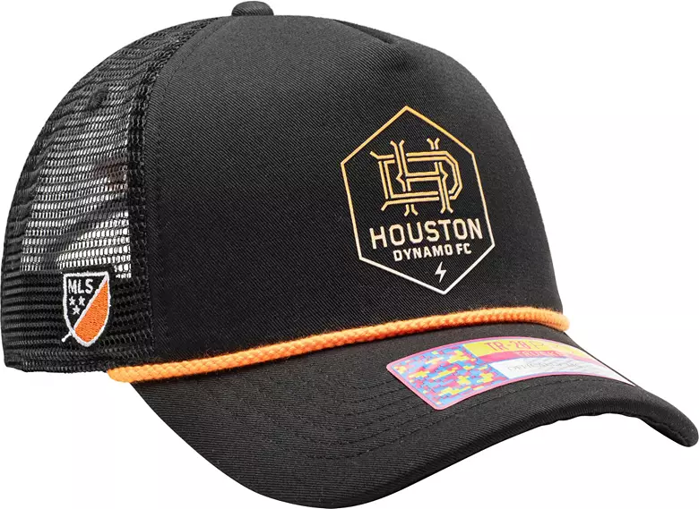 Fan Ink Adult Houston Dynamo Atmosphere Black Trucker Hat