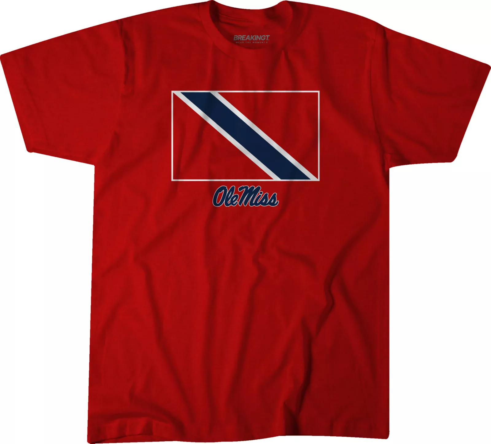 BreakingT Adult Ole Miss Rebels Trinidad And Tobago Flag Red T-Shirt