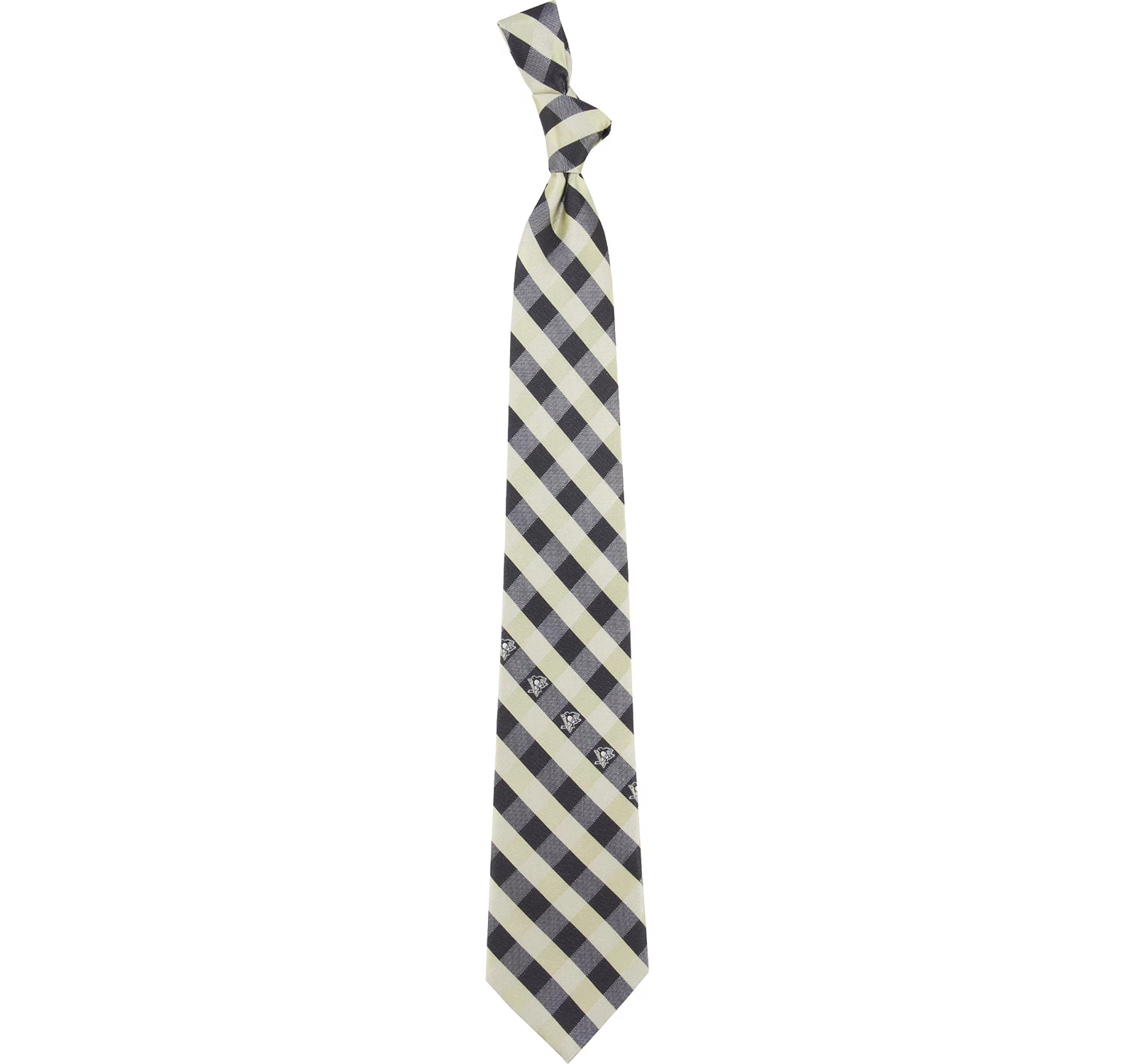 Eagles Wings Pittsburgh Penguins Check Necktie