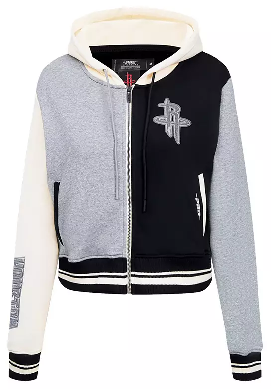 Pro Standard Women's Houston Rockets Black Reverse French Terry Pullover Hoodie