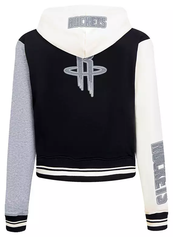 Pro Standard Women's Houston Rockets Black Reverse French Terry Pullover Hoodie