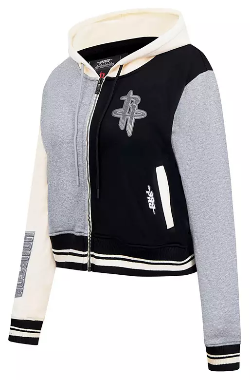 Pro Standard Women's Houston Rockets Black Reverse French Terry Pullover Hoodie