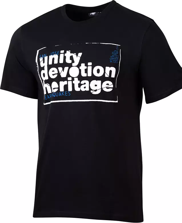 Sport Design Sweden Adult San Jose Earthquakes Black Game Day T-Shirt