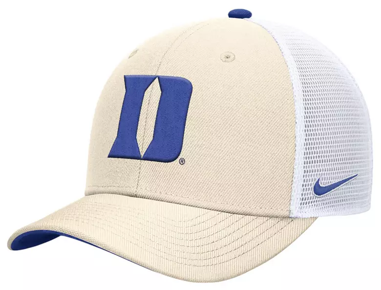Nike Adult Duke Blue Devils Natural Dri-FIT Rise Adjustable Trucker Hat 3 Nike Adult Duke Blue Devils Natural Dri-FIT Rise Adjustable Trucker Hat