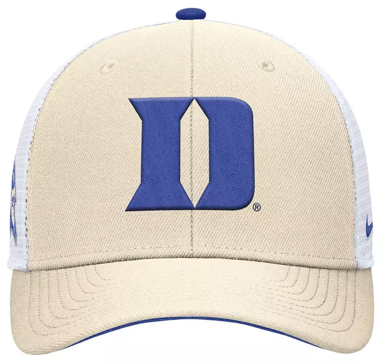 Nike Adult Duke Blue Devils Natural Dri-FIT Rise Adjustable Trucker Hat 4 Nike Adult Duke Blue Devils Natural Dri-FIT Rise Adjustable Trucker Hat