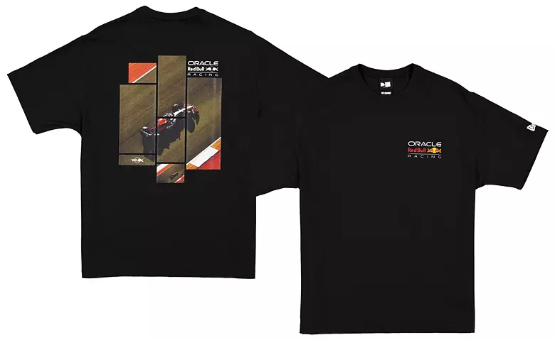 New Era Men's F1 Red Bull Racing Black 2 Hit T-Shirt