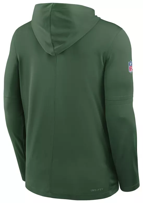 Nike Men's New York Jets Sport Green Dri-FIT Hooded Long Sleeve T-Shirt