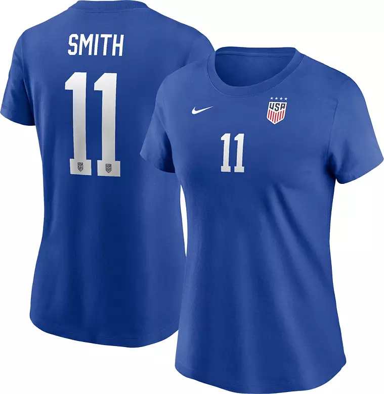 Nike Women's USWNT Sophia Smith #11 Blue T-Shirt