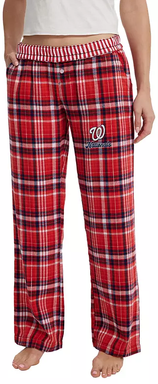 Concepts Sport Women's Washington Nationals Red Laney Flannel Sleep Pants