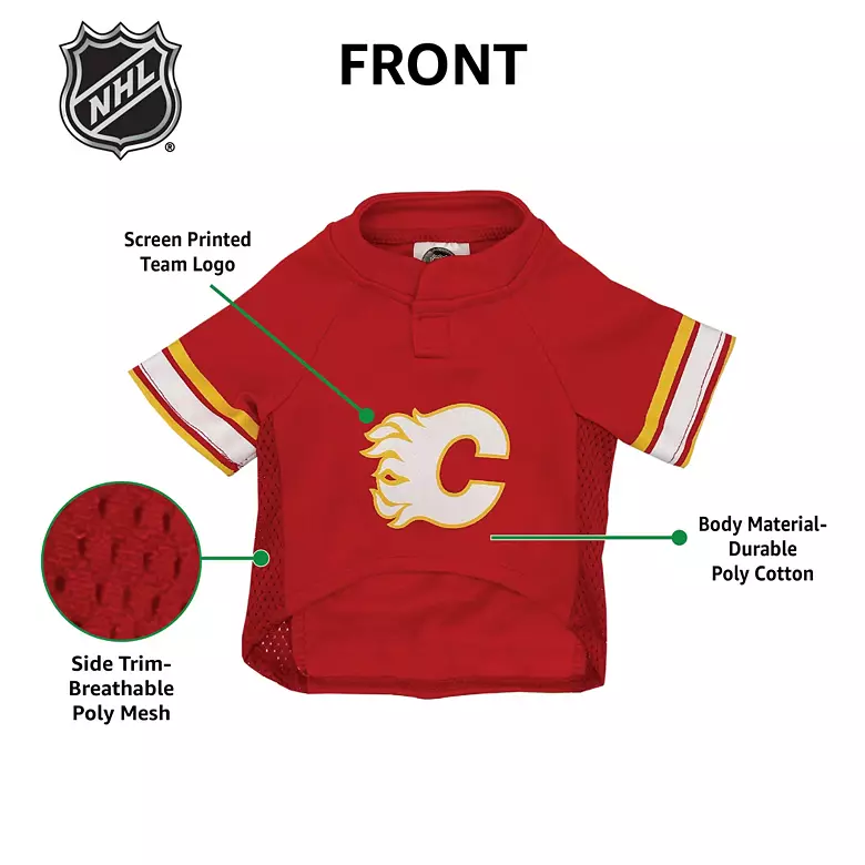 Pets First NHL Calgary Flames Pet Jersey 3 Pets First NHL Calgary Flames Pet Jersey