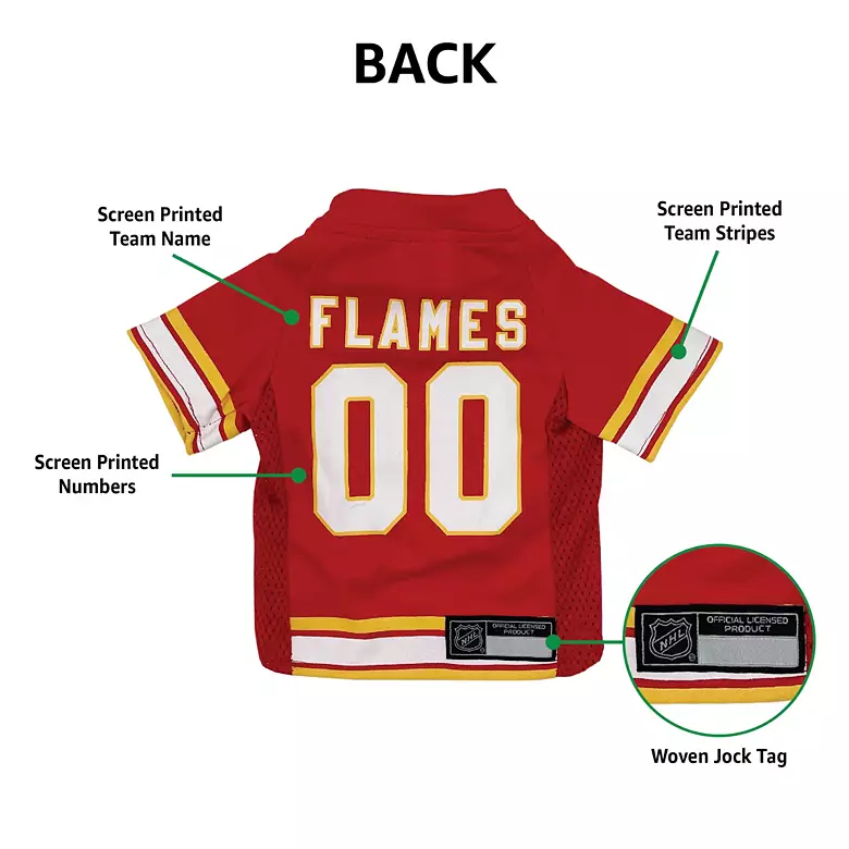 Pets First NHL Calgary Flames Pet Jersey 4 Pets First NHL Calgary Flames Pet Jersey