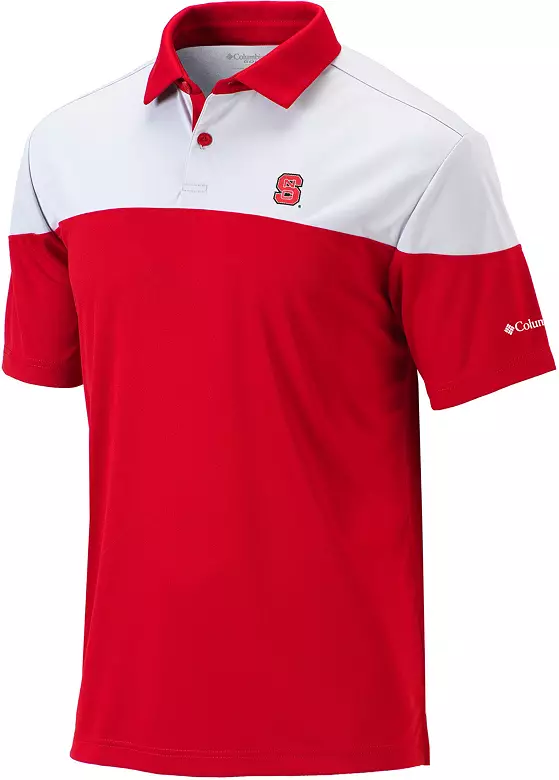 Columbia Men's NC State Wolfpack Red Best Ball Polo
