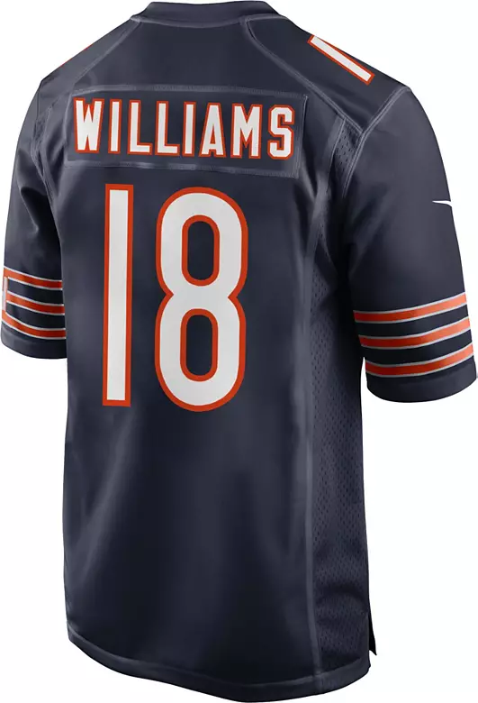 Nike Youth Chicago Bears Caleb Williams #18 Navy Game Jersey