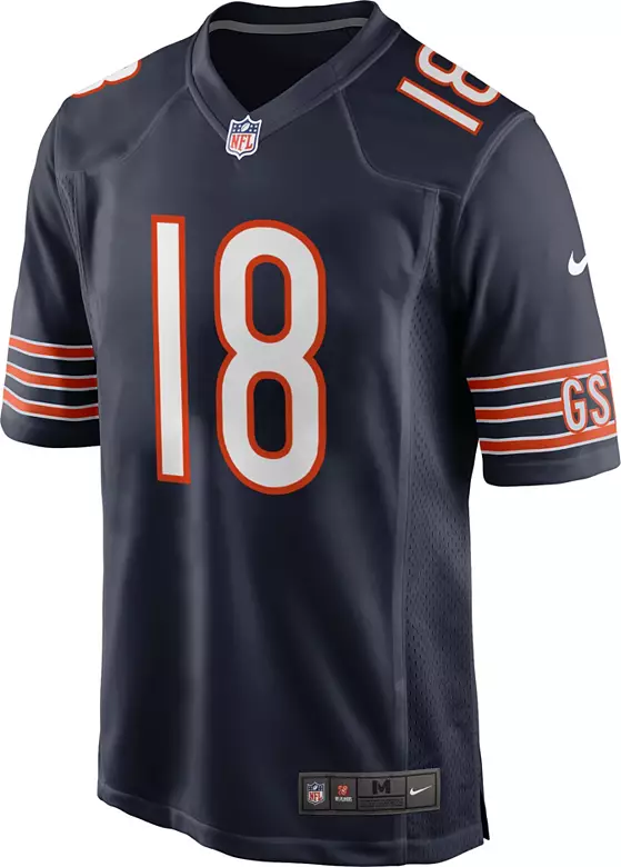 Nike Youth Chicago Bears Caleb Williams #18 Navy Game Jersey