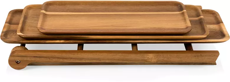 Picnic Time Miami Dolphins 3-Tiered Serving Station 3 Picnic Time Miami Dolphins 3-Tiered Serving Station