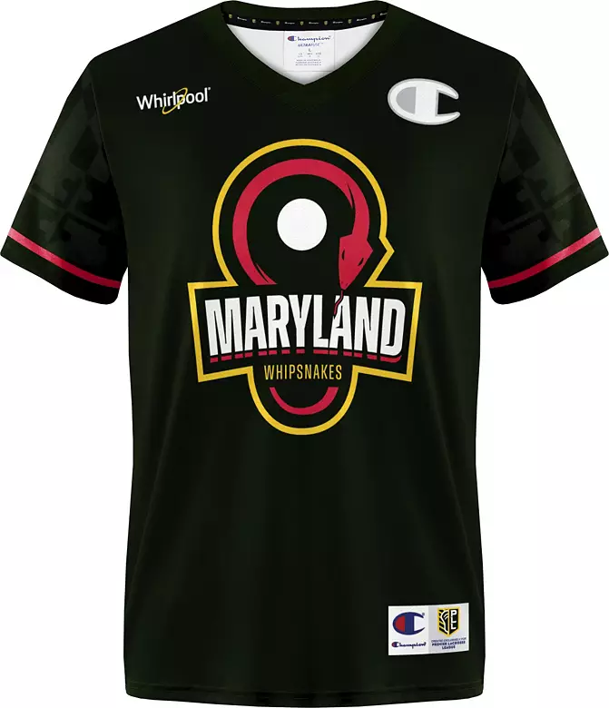Champion Youth Maryland Whipsnakes Matt Rambo #9 Black Replica Jersey