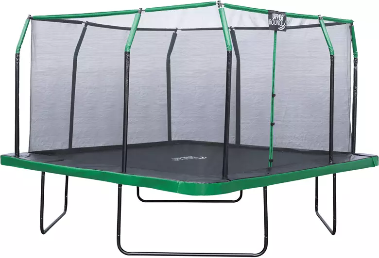 Upper Bounce 12 Foot Square Trampoline Set