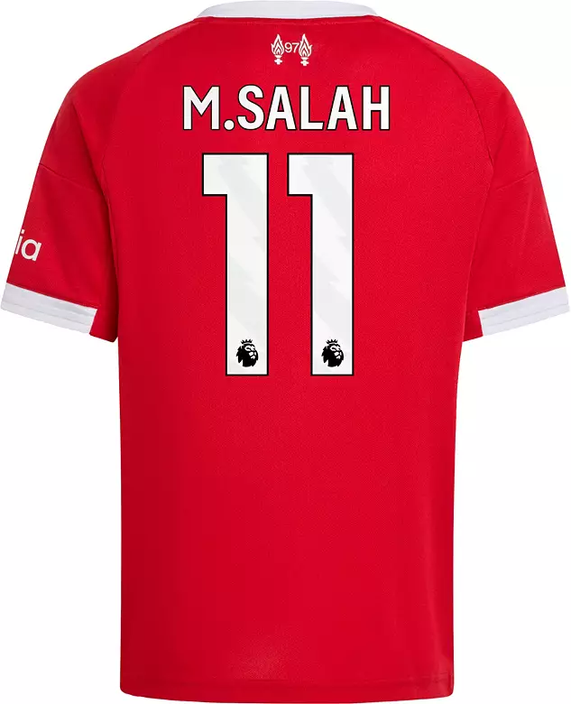 adidas Youth Liverpool FC Mohamed Salah #11 2025-26 Red Home Replica Jersey 3 adidas Youth Liverpool FC Mohamed Salah #11 2025-26 Red Home Replica Jersey