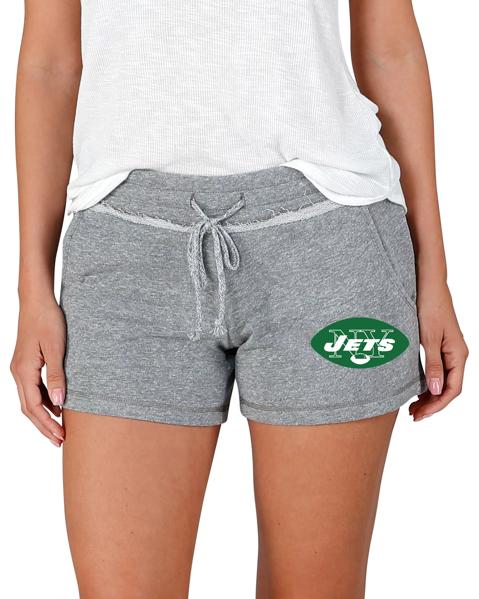 Concepts Sport Women's New York Jets Mainstream Terry Grey Shorts