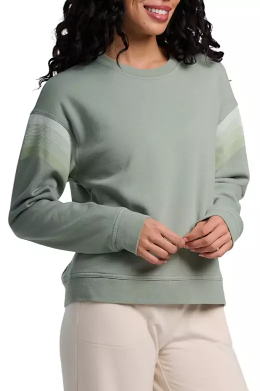 Free Fly Women's Gradient Sleeve Fleece Crew Sweatshirt