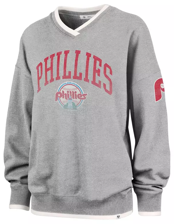'47 Women's Philadelphia Phillies Gray Daze Pullover Hoodie