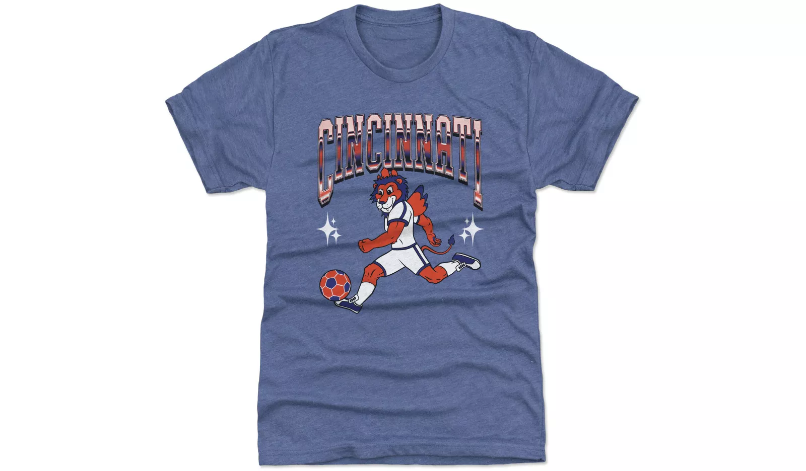 500 Level Adult FC Cincinnati Bootleg Blue T-Shirt