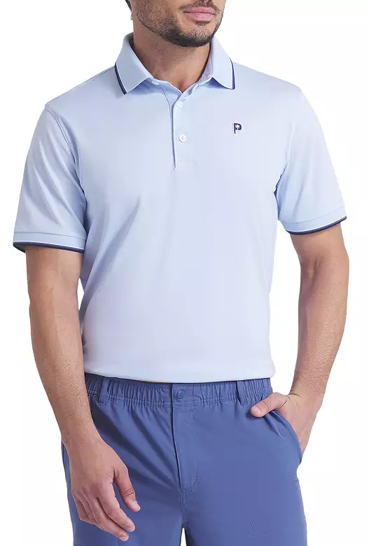 PUMA X PTC Men's Tipped Golf Polo