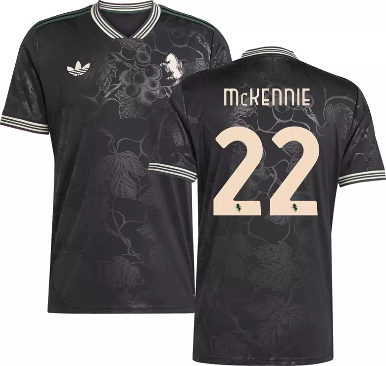 adidas Adult Juventus Weston McKennie #22 2025 Third Replica Jersey