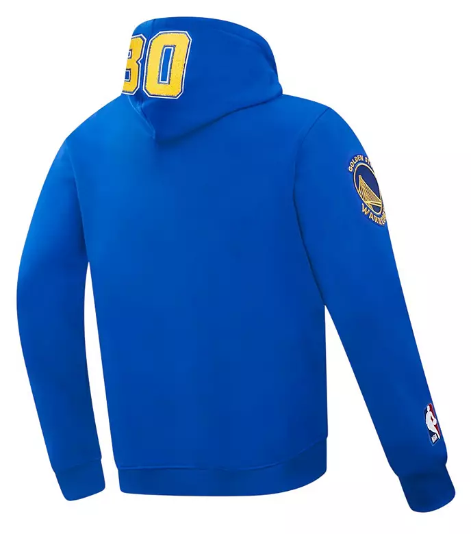 Pro Standard Men's Golden State Warriors Steph Curry #30 Blue Skyhook Fleece Hoodie