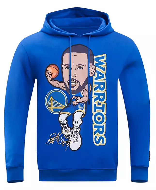 Pro Standard Men's Golden State Warriors Steph Curry #30 Blue Skyhook Fleece Hoodie
